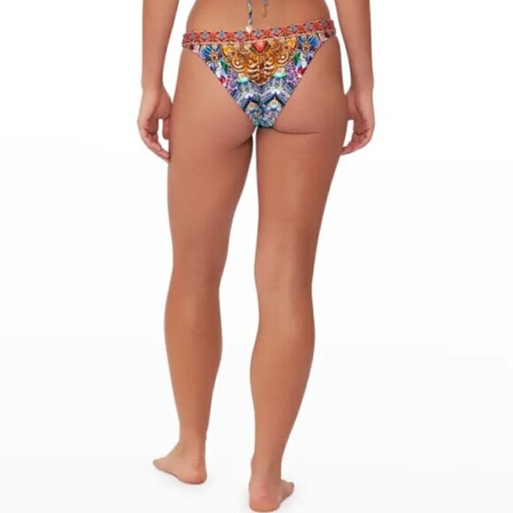 Camilla "Lucky Charms" Embellished High-Leg Bikini Bottom, Multicolor - Picture 2 of 3